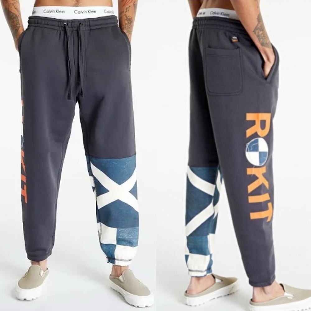 Vans x Rokit Durham Classic Sweatpant Roki Black Grey Size‎ L Streetwear Lounge
